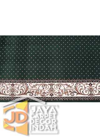 Karpet Sajadah Solomon Farangi Green Motif Bintik 120x600, 120x1200, 120x1800, 120x2400